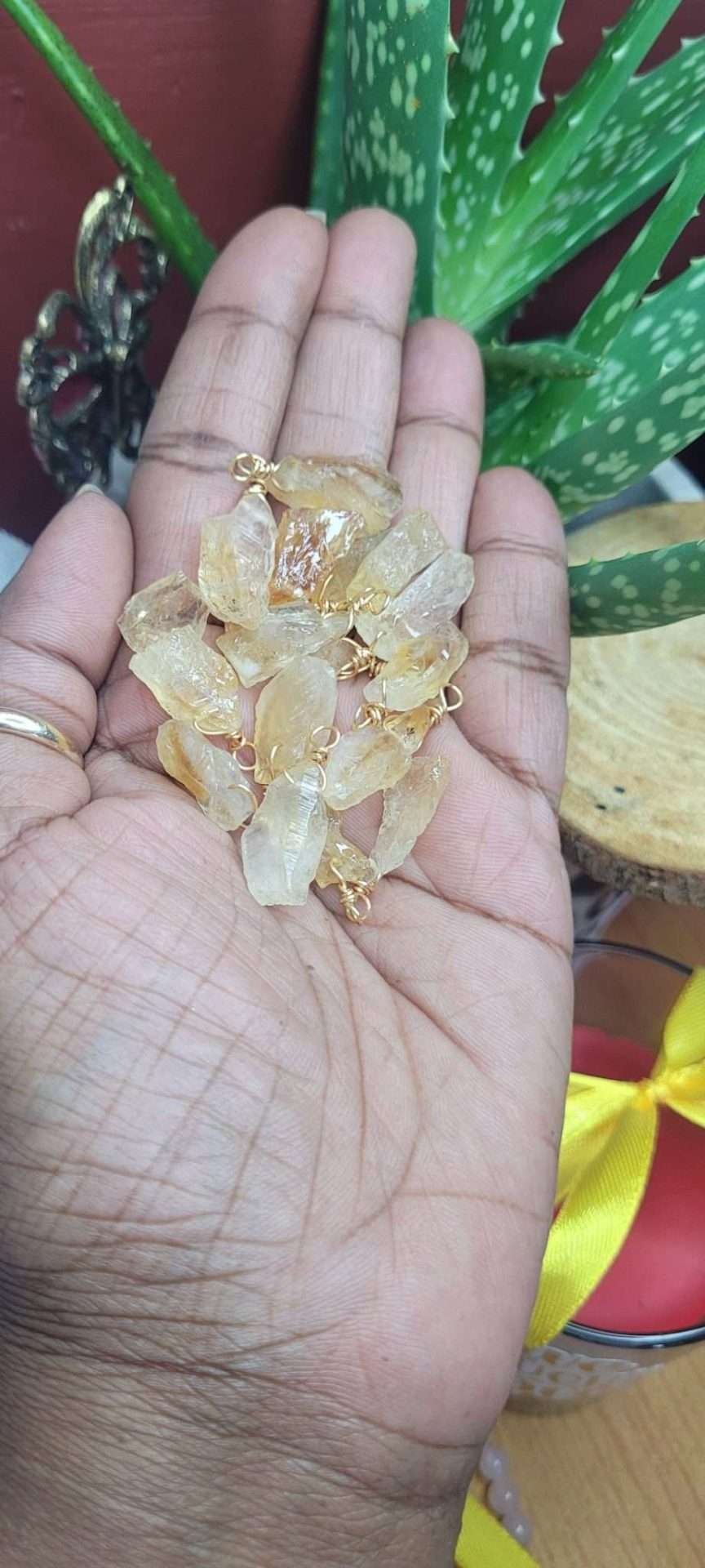 Medium  Raw Citrine Pendants