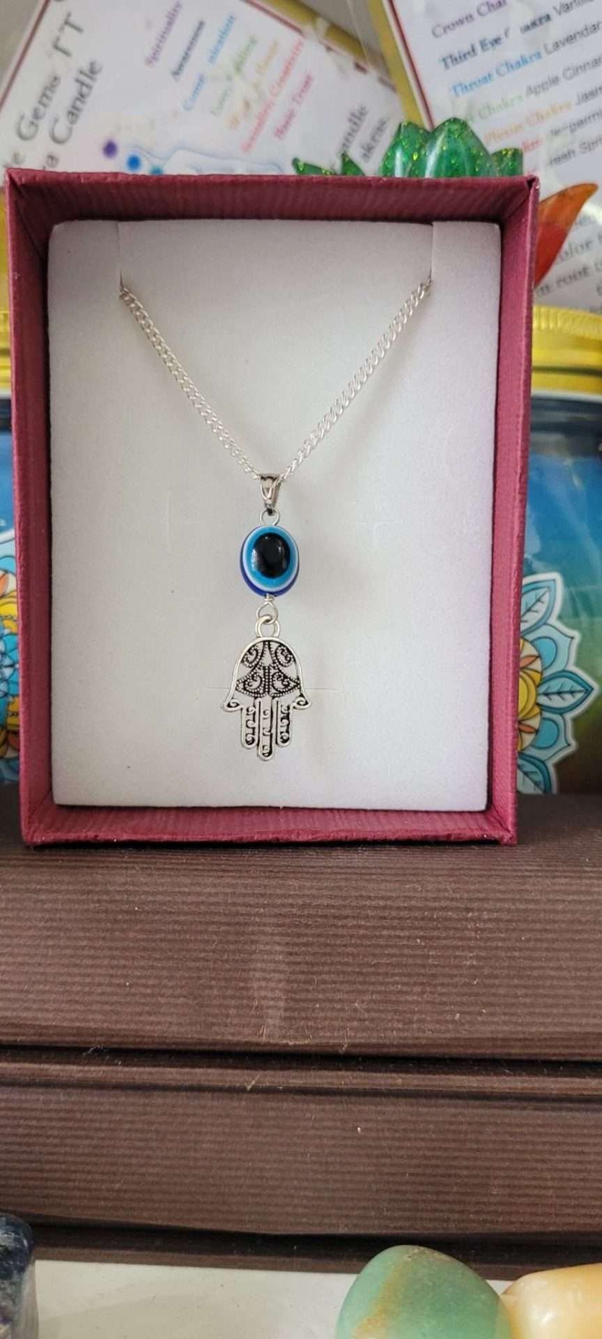 Hamza and Evil Eye necklace