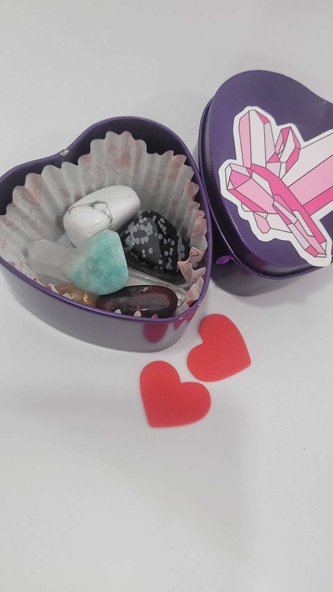 Crystal Candy Valentines Tin
