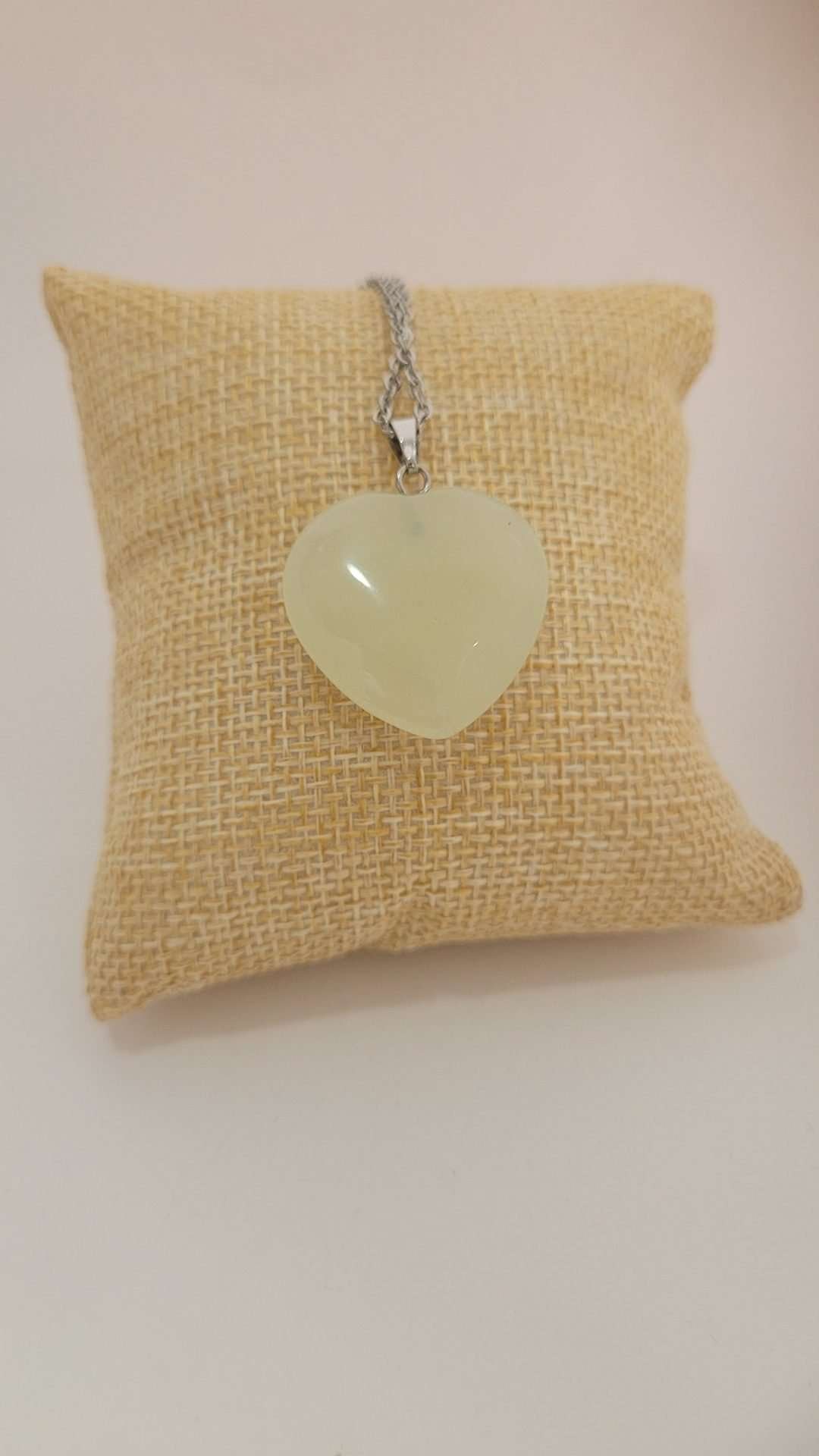 Burmese Jade Heart necklace