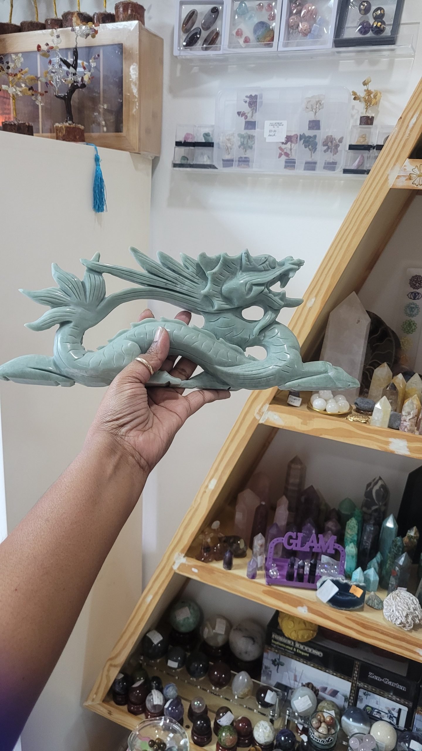Extra Large Jade Chinese Dragon