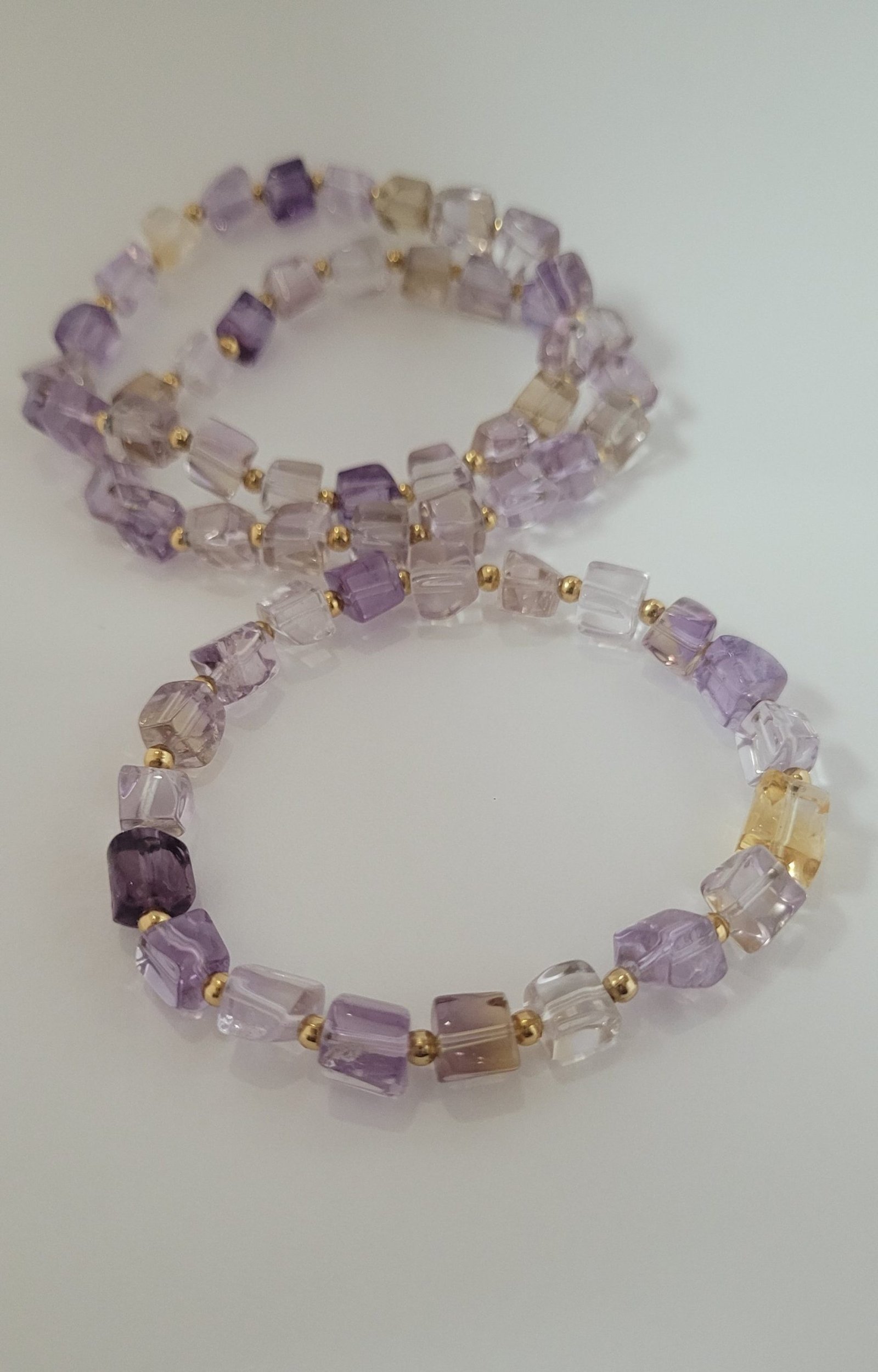 Ametrine Cube Bracelet