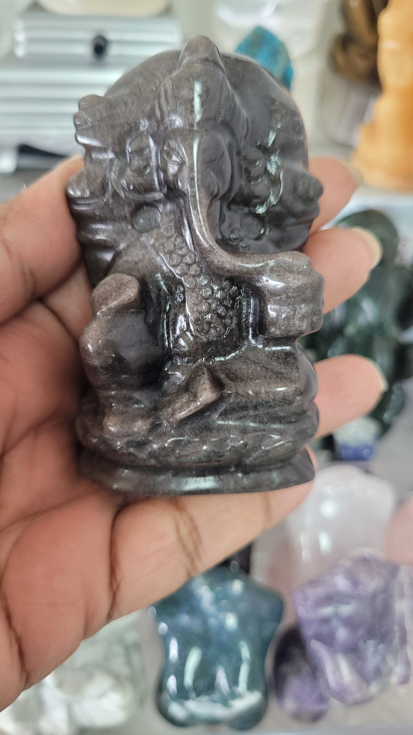 Black Obsidian Ganesha