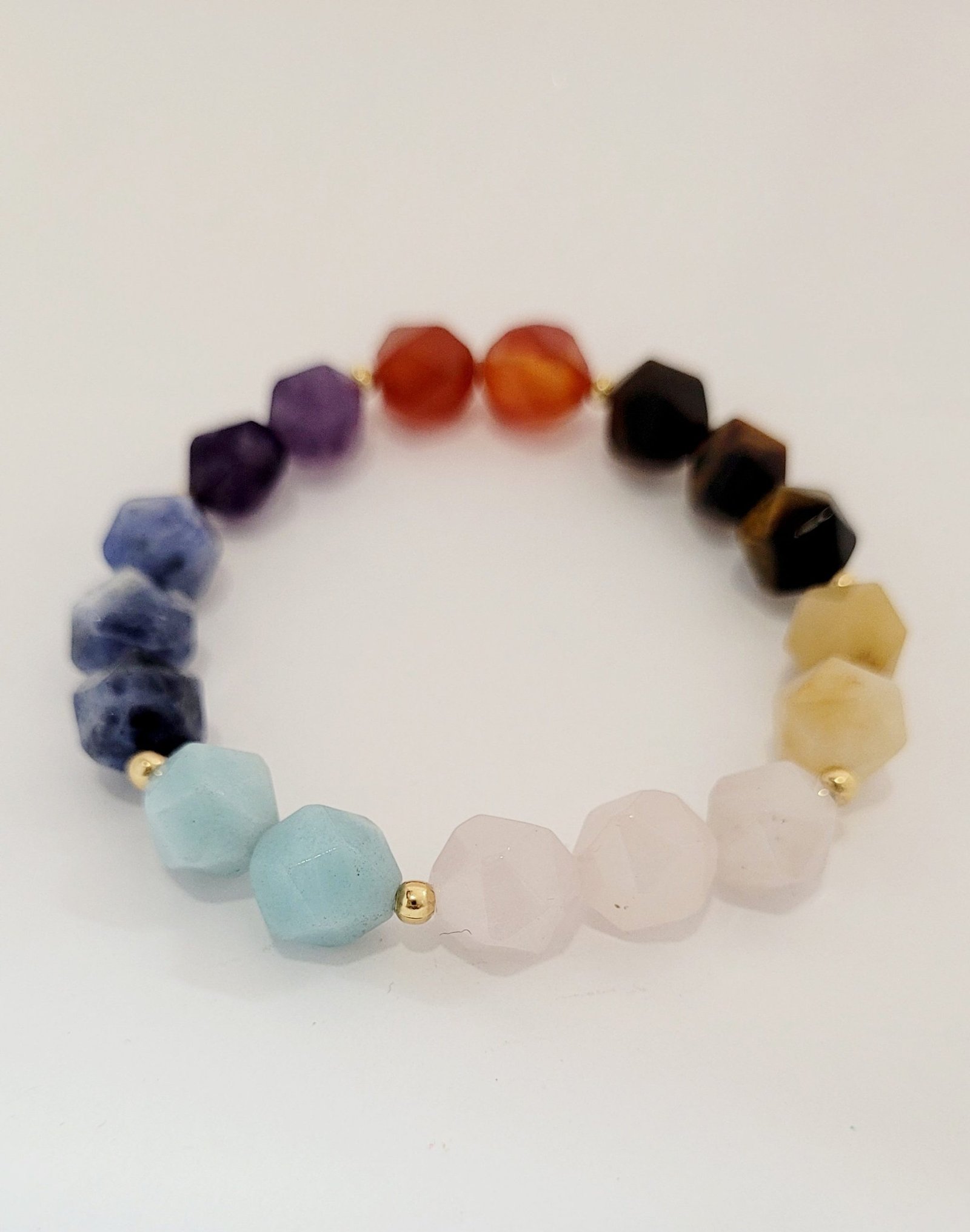 Star Cut Chakra bracelet