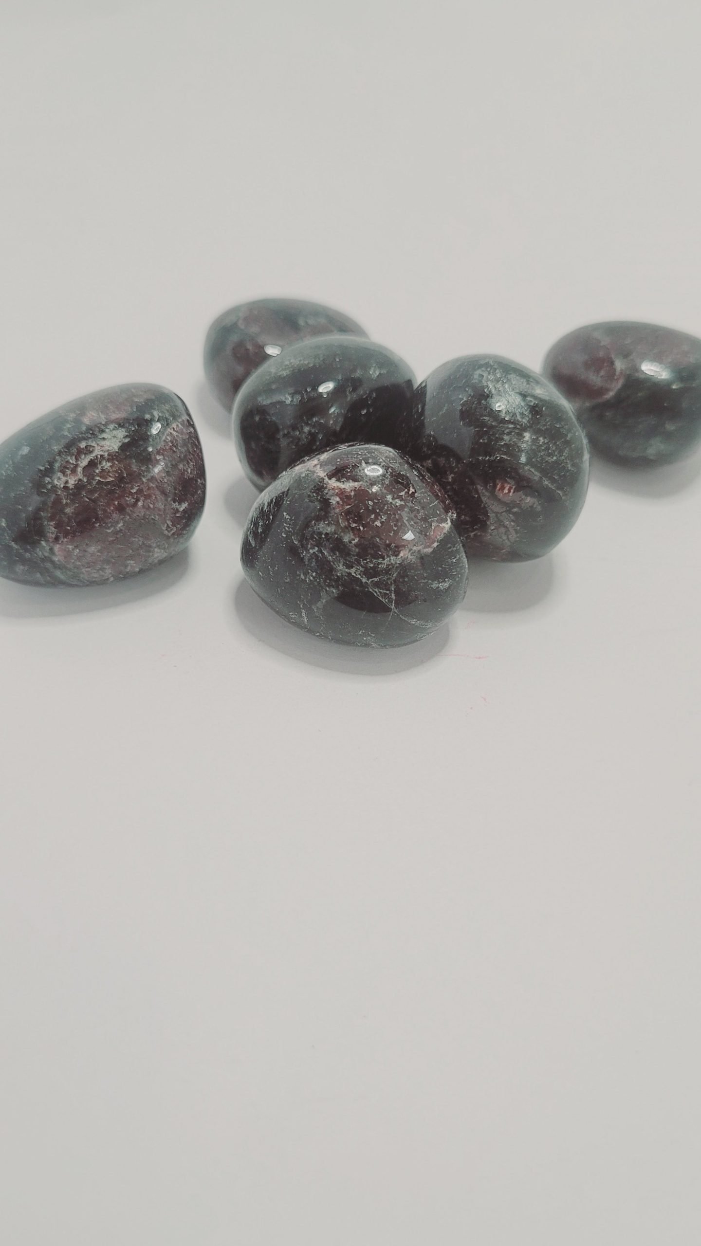 Astrophyllite (Fireworks) with Garnet