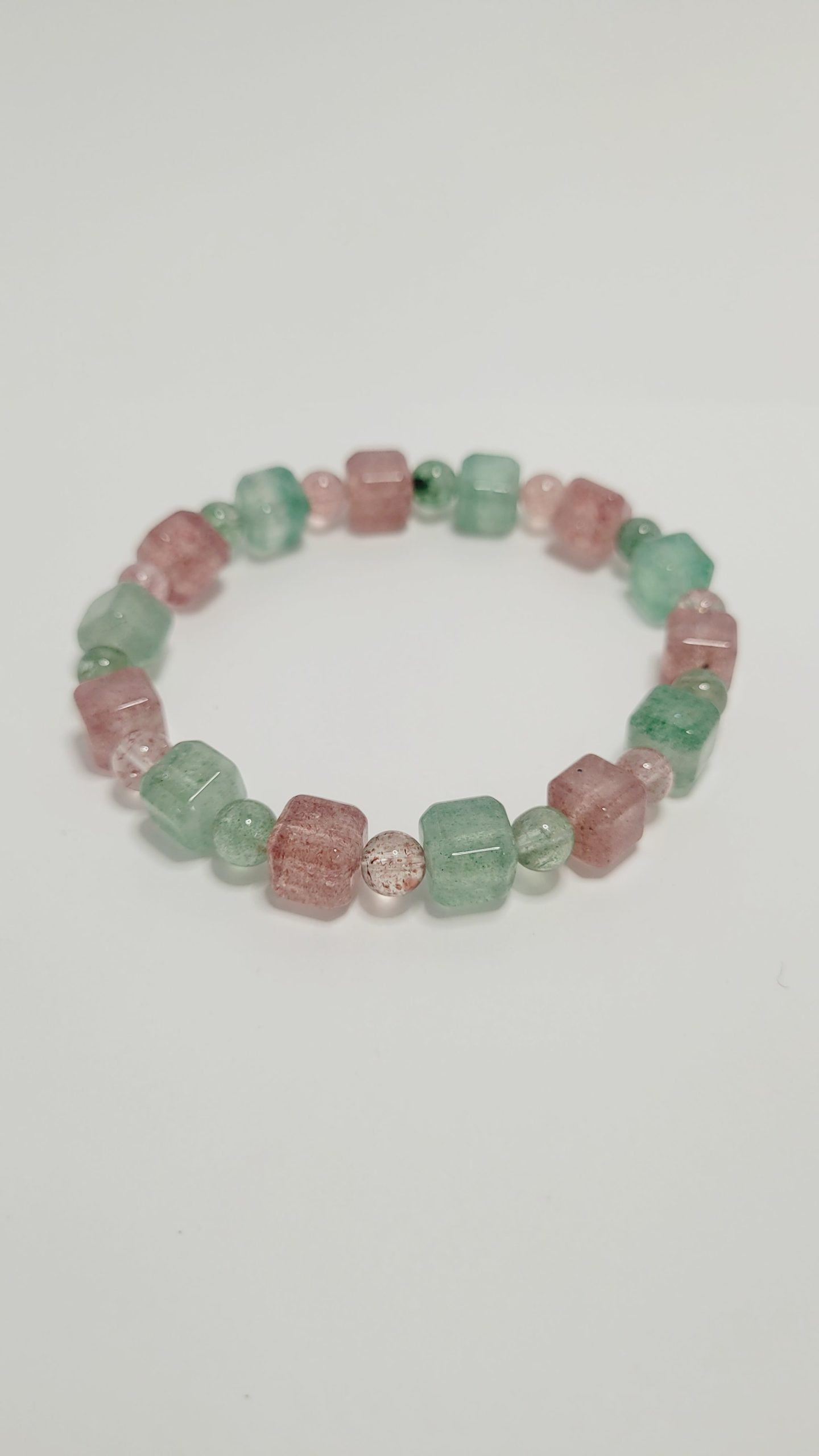 Green and Red strawberry quartz