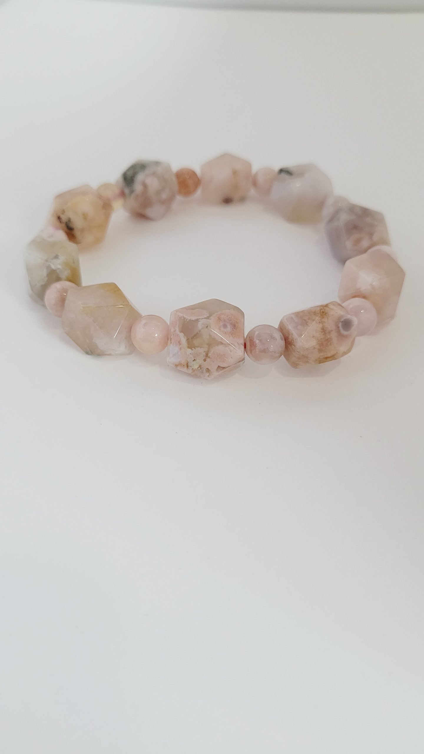 Flower Agate Chunky bracelet