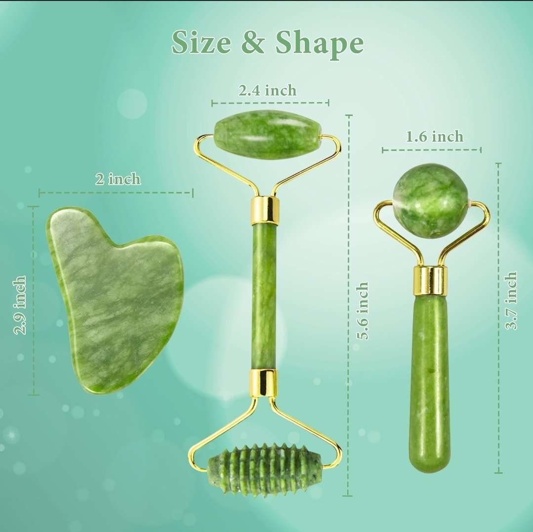 Jade Facial roller set