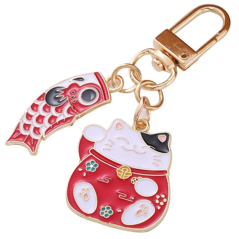 Bag charm ( waving cat)
