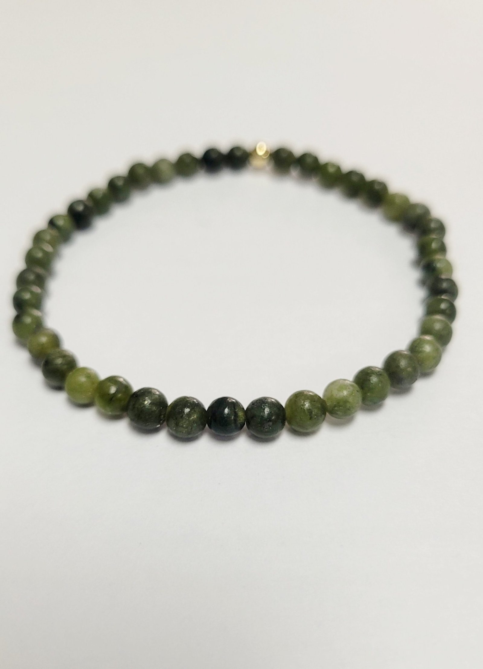 Peaceful 4mm Jade minimalist bracelet