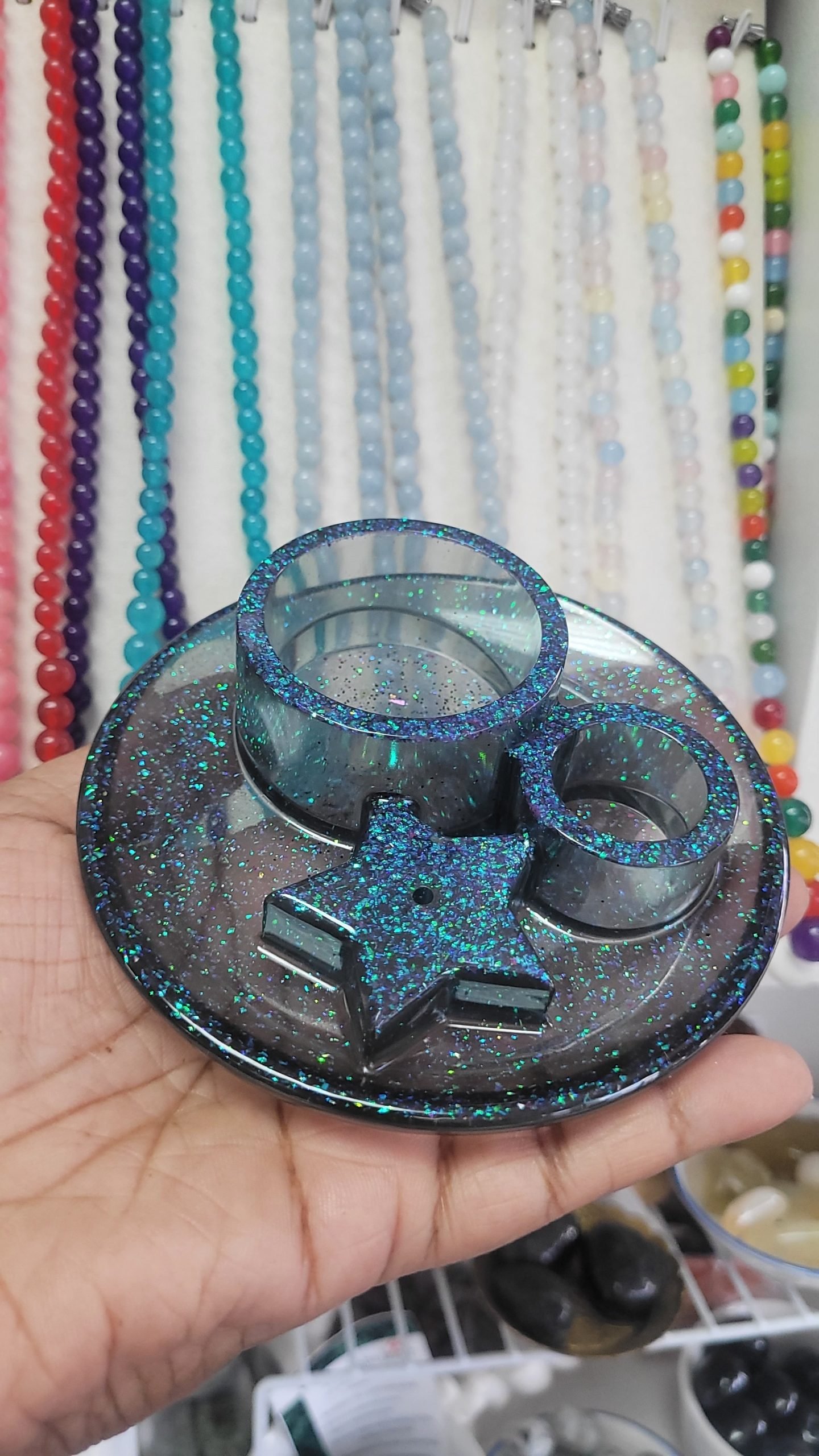 Resin Sage and incense holder