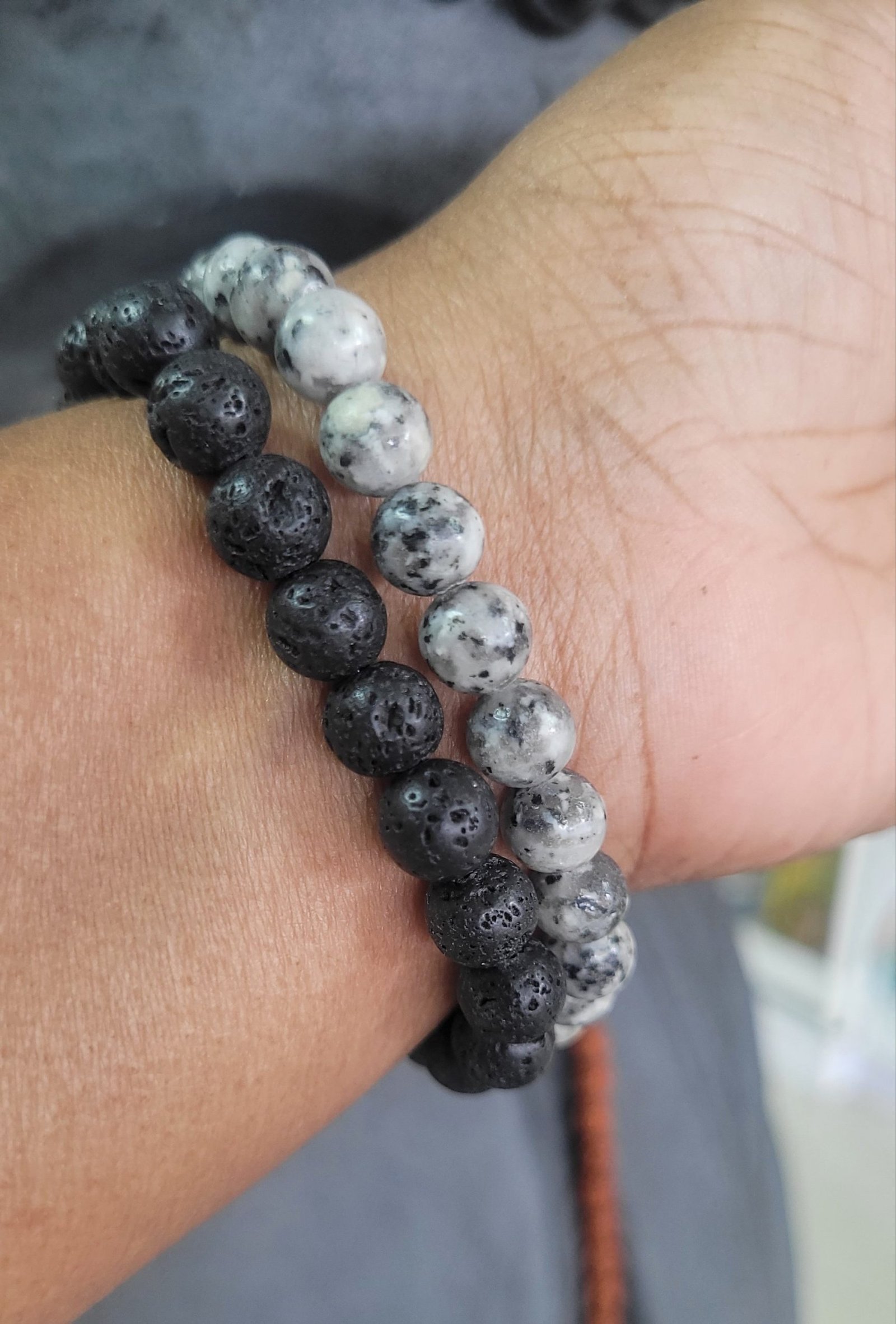 Synergy (Kiwi jasper and Lava Rock)
