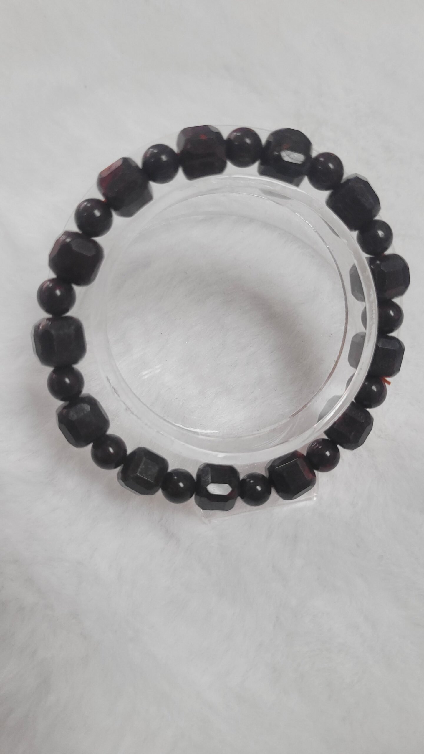 Bloodstone cube  bracelet