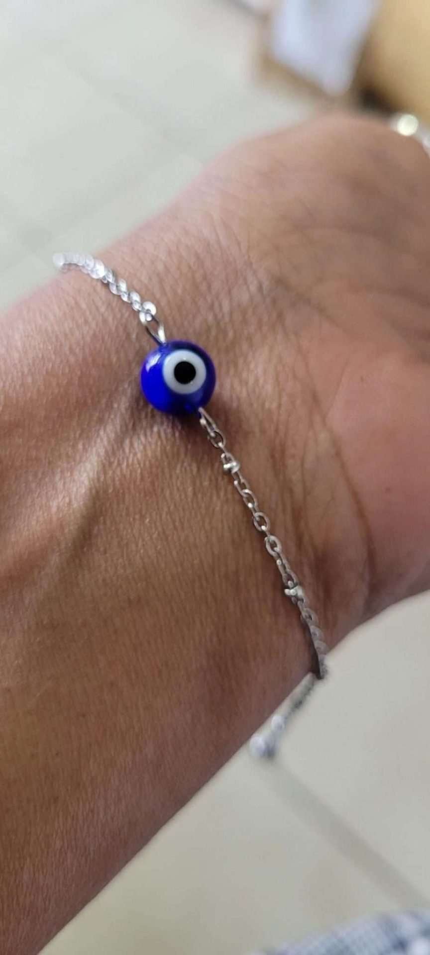 Minimalistic  Evil eye bracelet