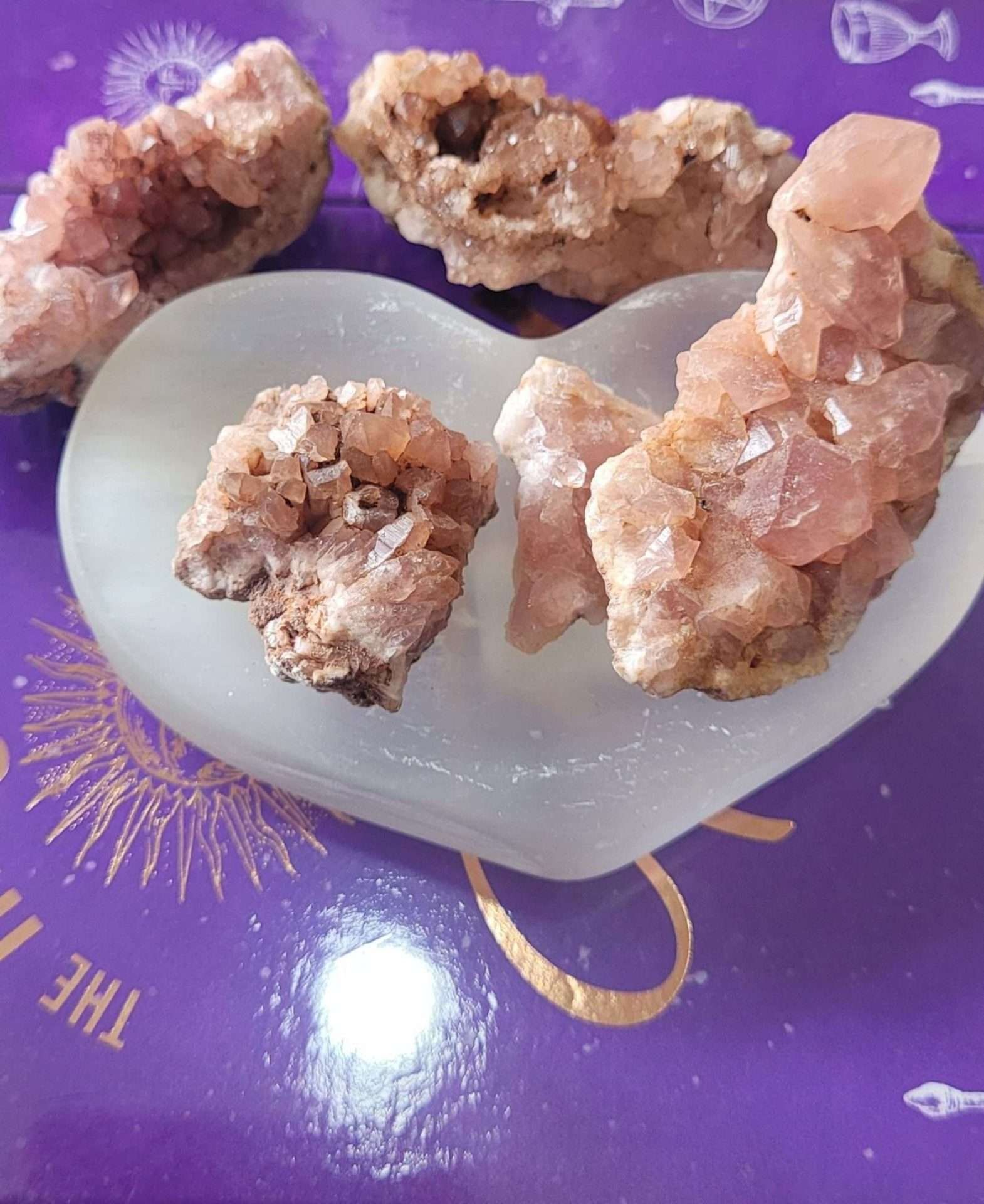 Pink Amethyst  cluster