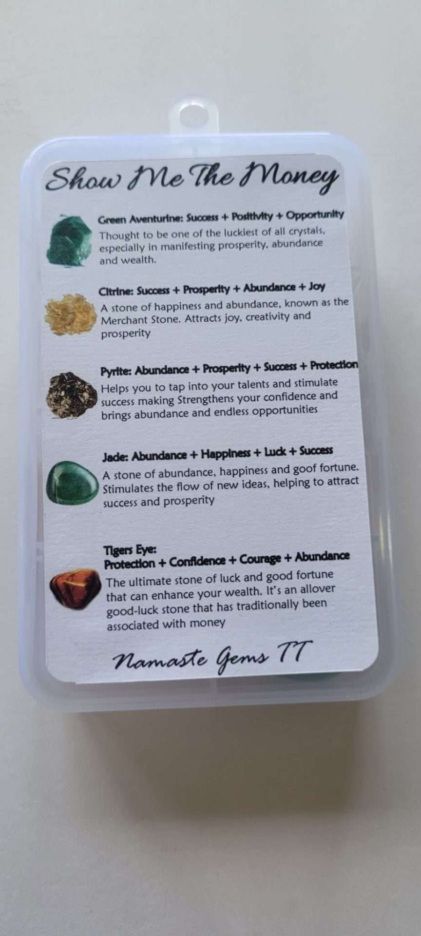 Money Crystals carry case