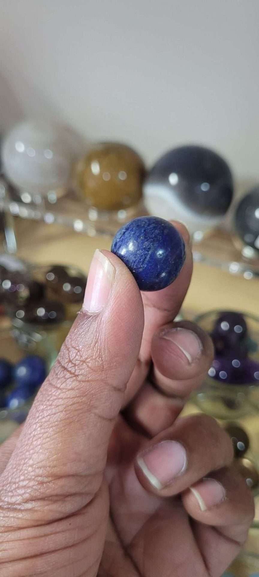 Lapis lazuli mini sphere