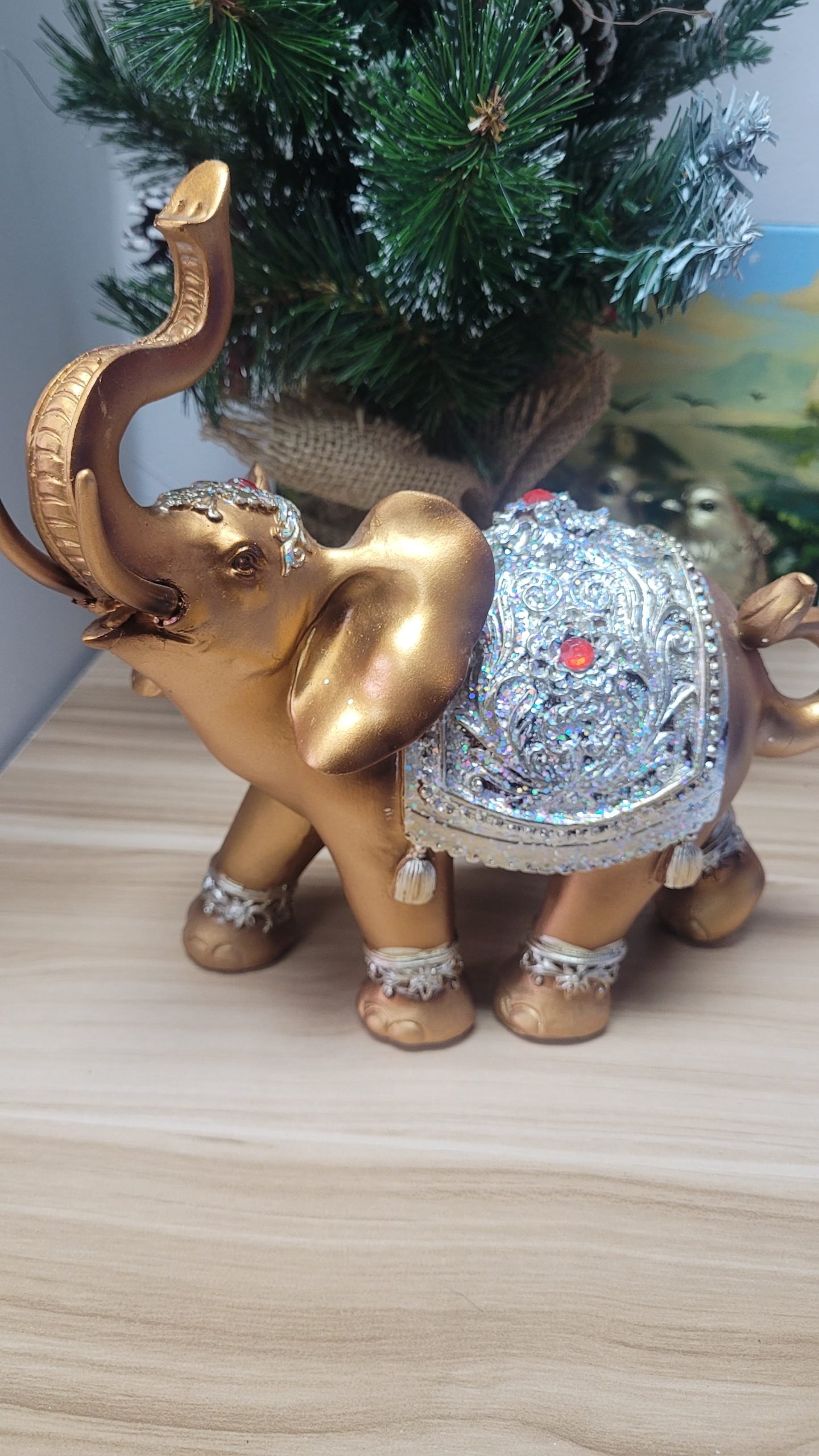 Bronze Embelished Elephant